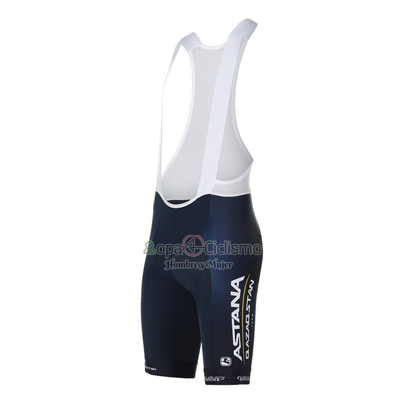 Astana Qazaqstan Team Ropa Ciclismo Culotte Corto 2023 Mangas Cortas Blanco
